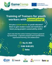 Εκπαίδευσε – Ενέπνευσε – Δράσε: Training of Trainers για youth workers με το GameComp!